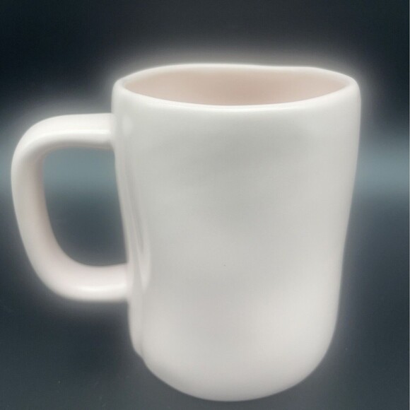 RAE DUNN NEWLY WED Pink Coffee Mug With Gold Lettering NEW - Picture 3 of 6